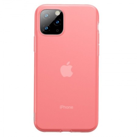 Husa telefon din gel Baseus Jelly pentru iPhone 11 Pro rosu , transparent