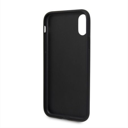 Husa telefon din piele ecologica , perforata , tip bumper , Bmw pentru Apple iPhone X/Xs , neagra - Img 4