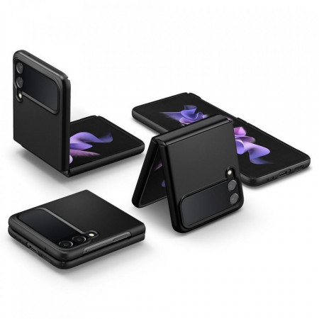 Husa telefon SPIGEN AIRSKIN pentru Samsung GALAXY FLIP 3 BLACK - Img 8