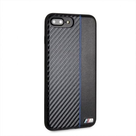 Husa telefon Tpu + Pu Carbon , tip bumper , Bmw pentru Apple iPhone 7/8 Plus , neagra - Img 2