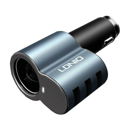 Incarcator auto LDNIO CM11 3x USB, 25W (negru)
