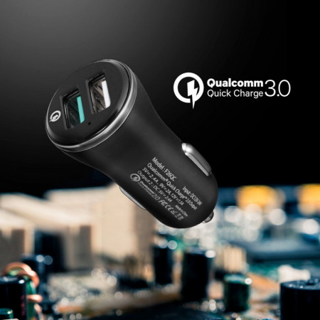 Incarcator auto Spigen F27QC cu doua porturi si functie QuickCharge 3.0 - Img 8