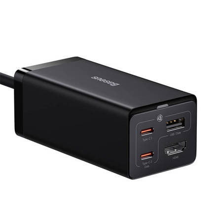 Incarcator de perete Baseus GaN5 Pro 2xUSB-C + USB + HDMI, 67W (negru) - Img 4