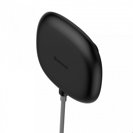 Incarcator wireless original Baseus Suction Cup Wireless , incarcare rapida , safe , QI charge , negru - Img 4