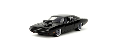 JADA FAST AND FURIOUS MASINUTA METALICA DODGE CHARGER 1970 NEGRU SCARA 1 LA 24 - Img 2