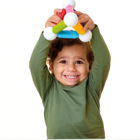 Joc magnetic Smart Max - My First Builder Set, Primul meu set de constructor, 20 piese - Img 2