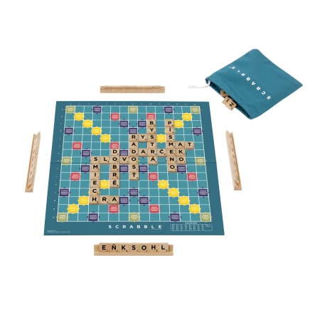 JOC SCRABBLE 2 IN 1 DIN LEMN IN LIMBA ENGLEZA - Img 2
