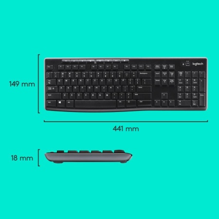 Kit Logitech MK270 Wireless, negru - Img 9
