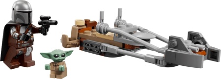 LEGO STAR WARS MOTOCICLETA RAPIDA A LUI MANDALORIAN SI GROGU 75436 - Img 3