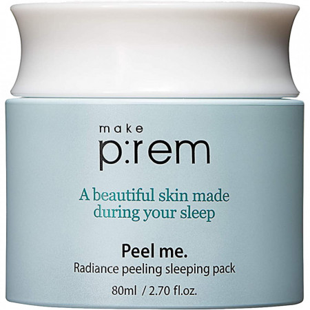 MAKE P:REM Peel me. Exfoliant Radiance sleeping pack 80 ml