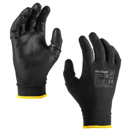 MANUSA LUCRU POLIURETAN MARIME 8 / M SET 12 BUC REBEL - Img 2