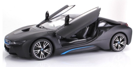 MASINA CU TELECOMANDA BMW I8 NEGRU SCARA 1 LA 14 - Img 3