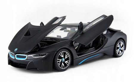 MASINUTA METALICA BMW I8 NEGRU SCARA 1 LA 24 - Img 3