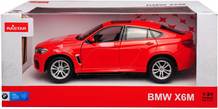 MASINUTA METALICA BMW X6M ROSU SCARA 1 LA 24 - Img 2