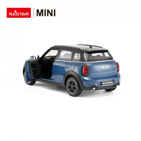 MASINUTA METALICA MINICOOPER ALBASTRU SCARA 1 LA 24 - Img 3