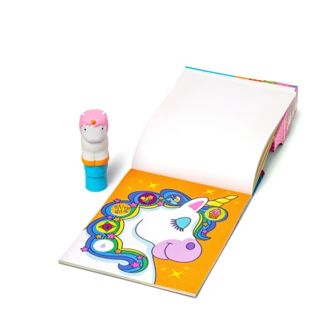 MELISSA AND DOUG STICKER WOW SET DE JOACA AUTOCOLANTE SI STAMPILA REINCARCABILA UNICORN - Img 2