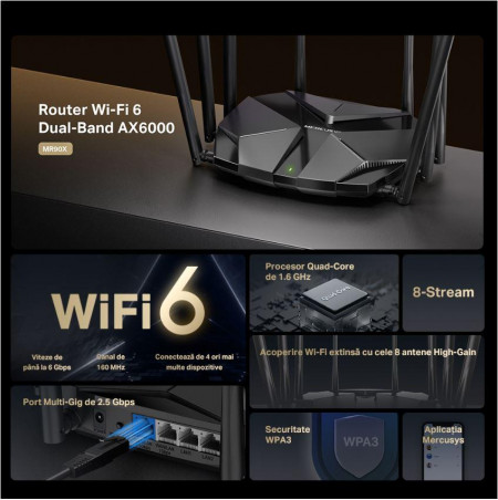 MERCUSYS MR90X AX6000 WIFI 6 ROUTER - Img 3
