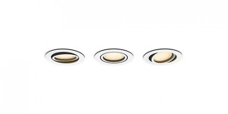 Milliskin Hue recessed R. white 3x5W