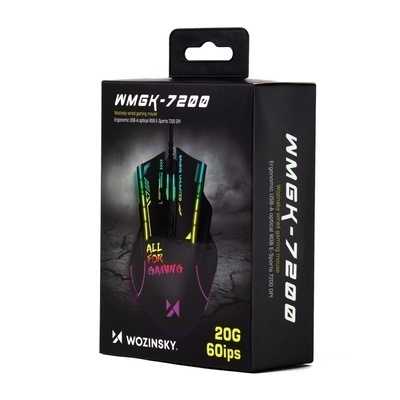 Mouse optic cu fir Wozinsky WMGK-7200, 7200 DPI - Negru - Img 7