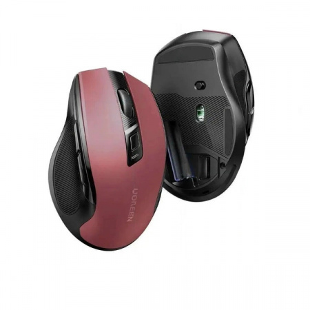 Mouse optic wireless Ugreen MU006 USB 2.4GHz / Bluetooth 5.0 4000 DPI - roșu - Img 4