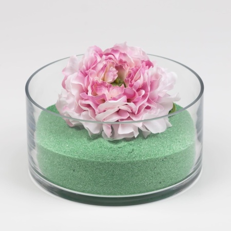 Nisip Decorativ Fin HEIKO 30330-17, Culoare Verde, Granulație 0.1 mm, Recipient Resigilabil 750 g, Nisip Colorat pentru Aranjamente Florale, Vaze, Lumânări, Terarii și Proiecte Creative DIY - Img 2