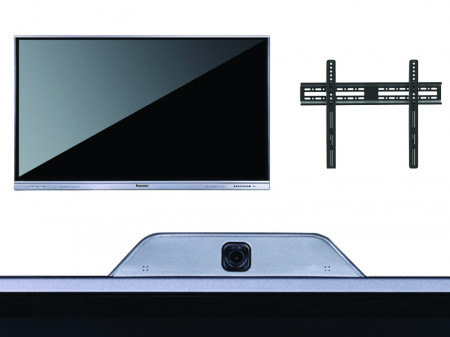Pachet display interactiv DONVIEW DS-65IWMS-L05A cu suport de perete si camera videoconferinta