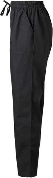 Pantaloni Bucătar Unisex Velilla din Poplin cu Șnur și Elastic în Talie, Pantaloni Profesional HoReCa pentru Bucătărie, Talie Medie, 3 Buzunare, 65% Poliester / 35% Bumbac - Img 2