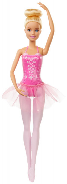 PAPUSA BARBIE BALERINA BLONDA CU COSTUM ROZ - Img 3