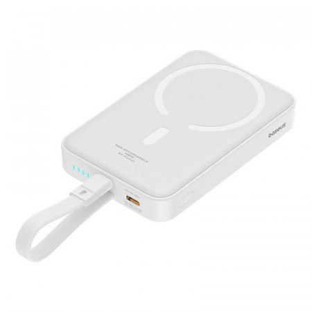 Powerbank magnetic Baseus Magnetic Mini 10000mAh 20W MagSafe (alb) - Img 3