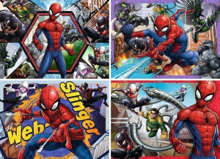 PUZZLE MARVEL SPIDER MAN 4X100 - Img 2