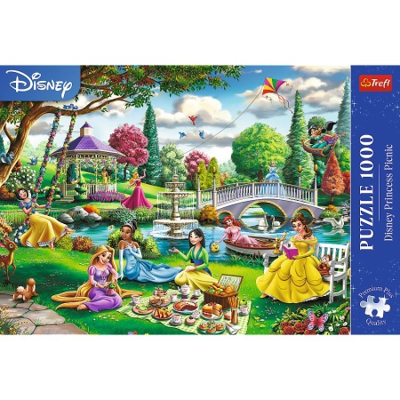 PUZZLE TREFL 1000 PREMIUM PLUS DISNEY PRINCESS PICNIC - Img 3