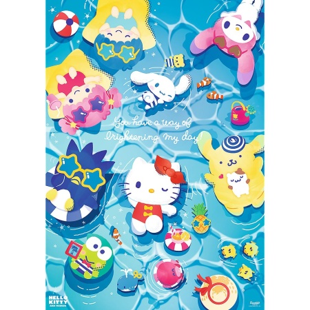 PUZZLE TREFL 1000 PREMIUM PLUS HELLO KITTY RELAXARE DE VARA - Img 2