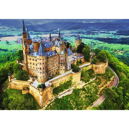 PUZZLE TREFL 1000 PREMIUM PLUS PHOTO ODYSSEY CASTELUL HOHENZOLLERN GERMANIA - Img 2