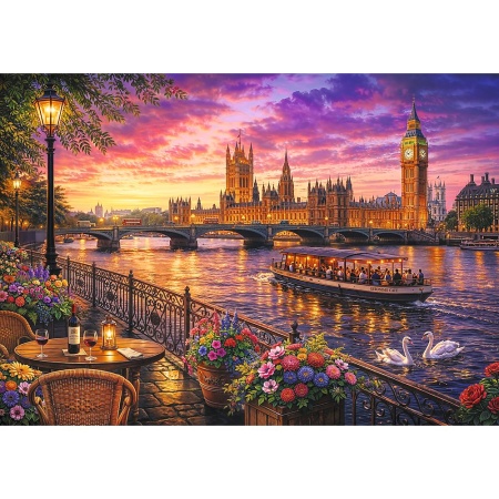 PUZZLE TREFL 1000 SEARA PE TAMISA LONDRA - Img 2