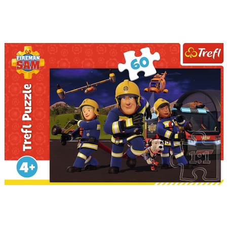 PUZZLE TREFL 60 EROUL IN UNIFORMA POMPIERUL SAM - Img 3