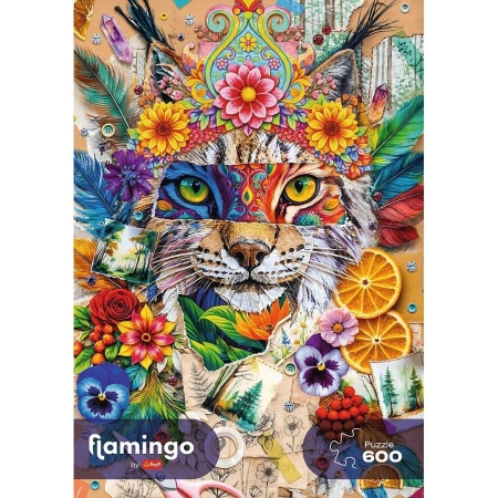 PUZZLE TREFL 600 FLAMINGO COLAJ DE INSPIRATIE - Img 3