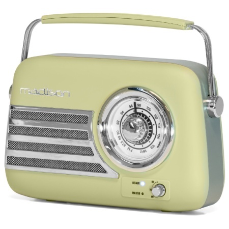 RADIO FM PORTABIL NOSTALGIA 15W CU FUNCTIE BLUETOOTH/AUX -OLIVE - Img 2