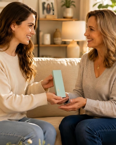 Semn de Carte Personalizat cu Inițiala „M” Aurie, Pandantiv Fosforescent Luminescent în Întuneric, Lucrat Manual, Cutie Cadou Inclusă, Cadou pentru Iubitori de Cărți, Profesori, Mame - Img 3