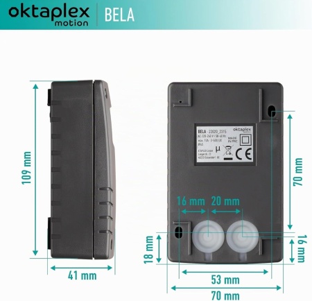 Senzor Crepuscular de Exterior Oktaplex Bela, Protecție IP65 la Apă și Praf, Comutator Automat Noapte/Zi, Antracit - Img 3