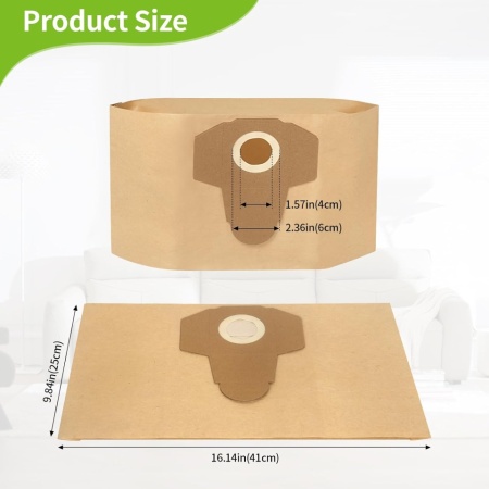 Set 10 Pungi de Hârtie pentru Aspirator tip Typec Home, Compatibile cu Aspiratoare Parkside Lidl PNTS 1250, 1300, PWD 12 A1, Cu Sistem Anti-Scurgere - Img 7