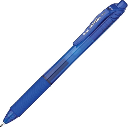 Set 12 pixuri Pentel EnerGel X, 0.7 mm, Albastru, BL107-BX - Img 5