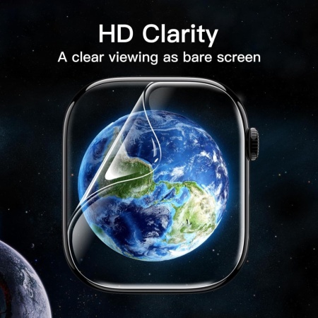 Set 3 Folii de Protecție Flexibile JETech din TPU pentru Apple Watch Series 11 / Series 10 (42 mm), Acoperire Completă Curbată, Tehnologie Auto-Vindecare, Claritate HD și Sensibilitate Ridicată la Atingere - Img 6