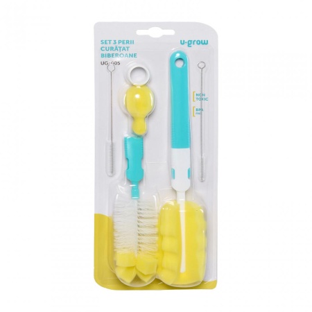 Set 3 perii biberoane UG-005, U-Grow - Img 3