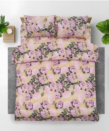 Set de pat king size bumbac,92 gsm,Peony - Img 8