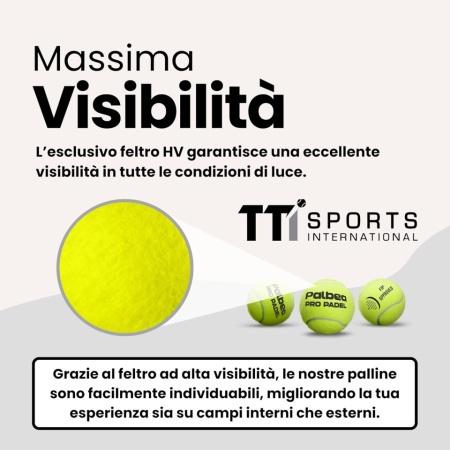Set Mingi Padel Palbea, Aprobate FIP (International Padel Federation), Presurizate, Vizibilitate Ridicată HV Felt, Durabilitate Crescută, Pentru Toate Suprafețele - Img 3