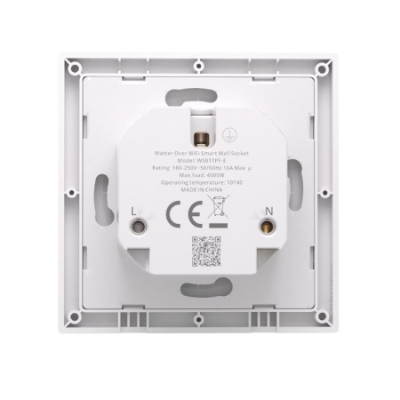 Sonoff Orb Socket Matter over Wi-Fi Smart Wall Socket – smart wall socket for Fusion Orb, with energy monitoring, Wi-Fi, Matter, white (WS01TPF-E) - Img 4