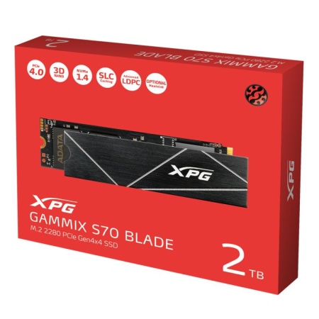 SSD ADATA XPG Gammix S70 Blade 2TB, PCI Express 4.0 x4, M.2 - Img 7
