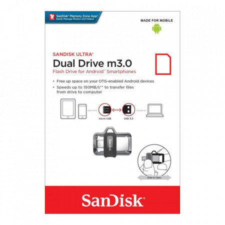Stick de memorie SanDisk Ultra Dual Drive OTG micro-USB/USB 3.0 150 MB/s - 64 GB - Img 7