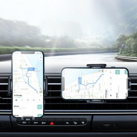 Suport auto pentru telefon , prindere pe bord brat lung, Joyroom black (JR-ZS259) - Img 3