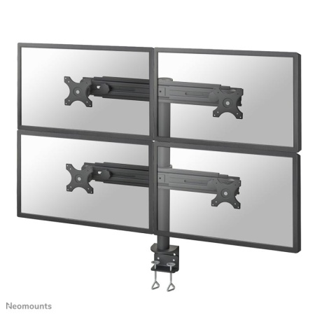 Suport monitoare birou Neomounts FPMA-D700D4, 19"-30", 8 Kg monitor (Negru) - Img 4